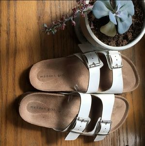 White Madden Girl Sandals